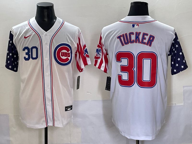 Men 2025 Chicago Cubs #30 Tucker White a generation of national flags Joint Name Nike MLB Jersey style 3->chicago cubs->MLB Jersey